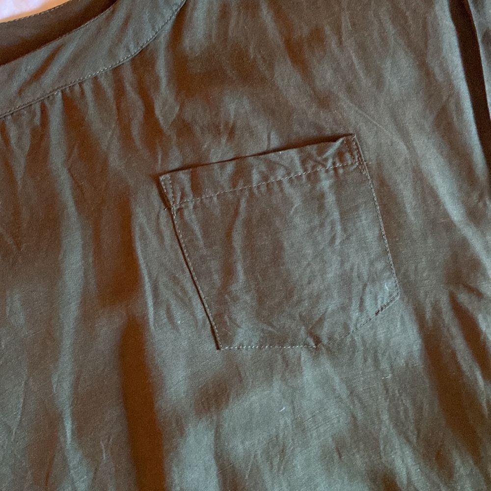 BRIDGE AND BURN GREEN DRESS WITH POCKET FRONT - Picture 3 of 7